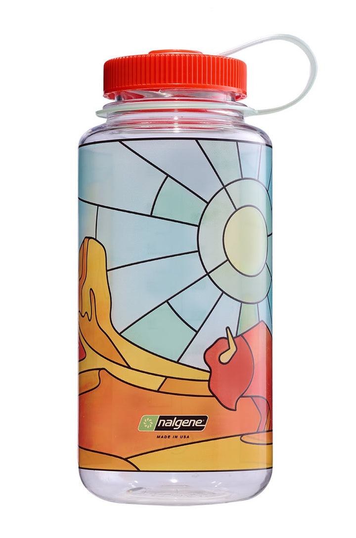 32oz Wide Mouth Stained Glass Print Bottles C0