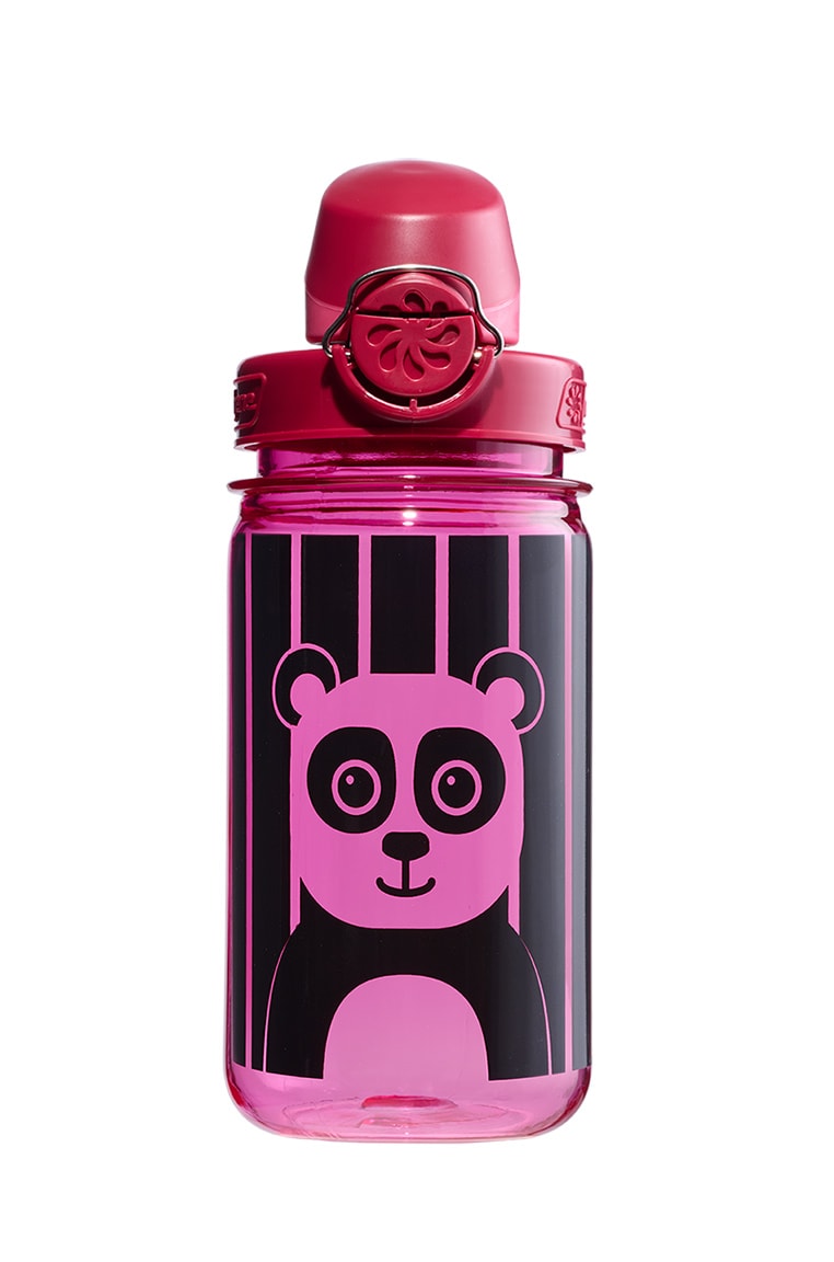 12oz On-The-Fly Kids Lock-Top Bottle with Graphics - Striped Panda