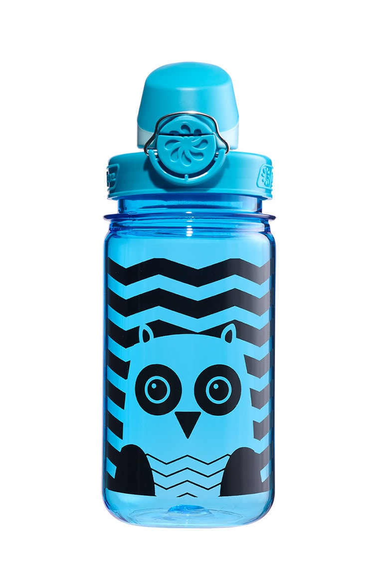 12oz On-The-Fly Kids Lock-Top Bottle with Graphics - Striped Owl