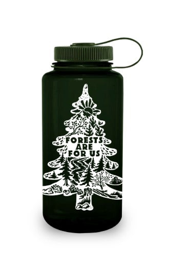 32oz Wide Mouth “Public Lands: Forests Are for Us” Bottle K7